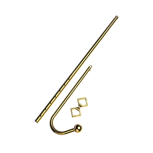 Anal Hooks 3867 Golden LOCKINK Anal Adjustable Set Hook AllNight 0120